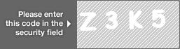 captcha code for visual authentication  letter Z number 3 letter K number 5