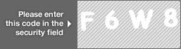 captcha code for visual authentication  letter F number 6 letter W number 8