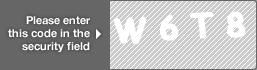captcha code for visual authentication  letter W number 6 letter T number 8