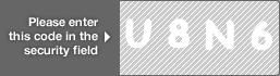 captcha code for visual authentication  letter U number 8 letter N number 6