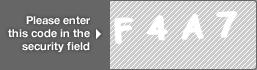 captcha code for visual authentication  letter F number 4 letter A number 7