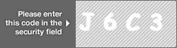 captcha code for visual authentication  letter J number 6 letter C number 3