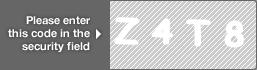 captcha code for visual authentication  letter Z number 4 letter T number 8
