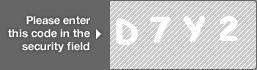 captcha code for visual authentication  letter D number 7 letter Y number 2